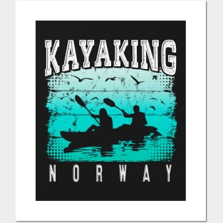 Kayaking Norway - Kayak Norway - Kajak Norway Posters and Art